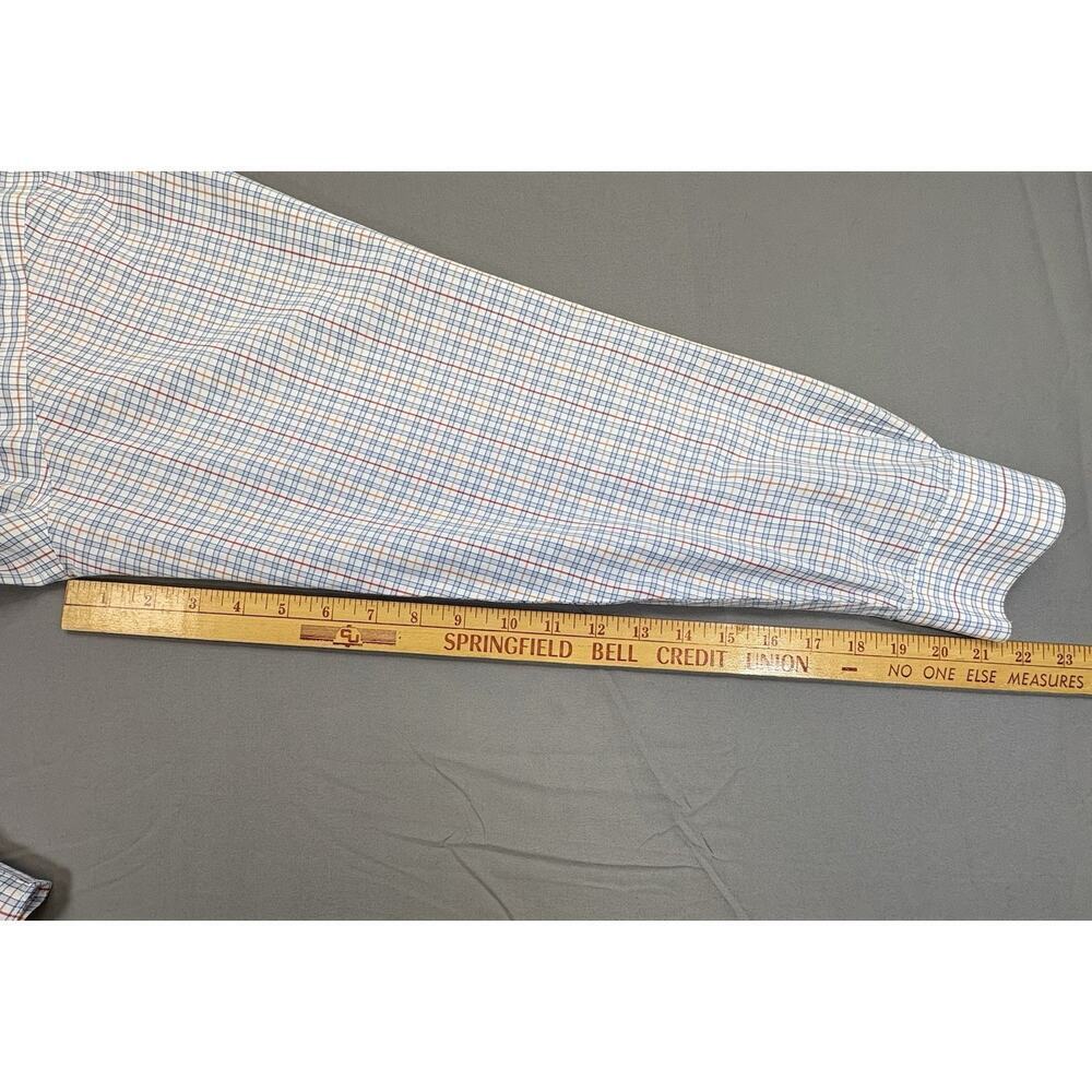 Brooks Brother’s Men’s Large Non-Iron 100% Cotton Plaid Multicolor Button Down - Picture 4 of 8